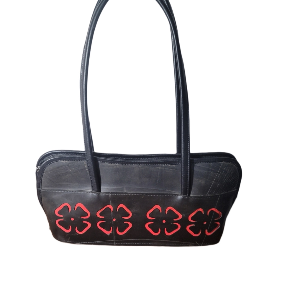 Black Handbag Made From Recycled Tires!